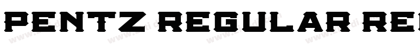 Pentz Regular Regula字体转换